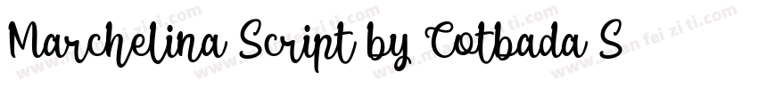 Marchelina Script by Cotbada Studi字体转换